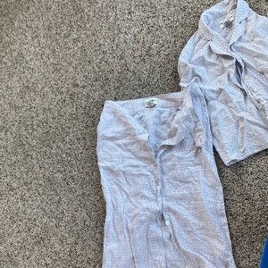 Rachel Zoe linen matching skirt set